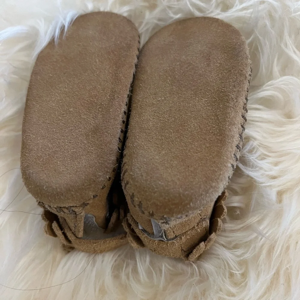 Minnetonka Tan Moccasins